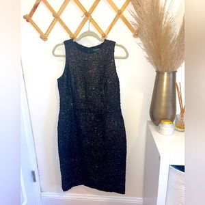 Ralph Lauren size 12. Gold & black shimmer cocktail dress